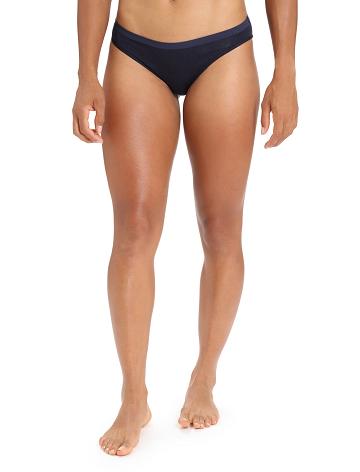 Dámské Spodní Prádlo Icebreaker Merino Siren Bikiny Briefs Tmavě Blankyt | CZ 1226SGLO